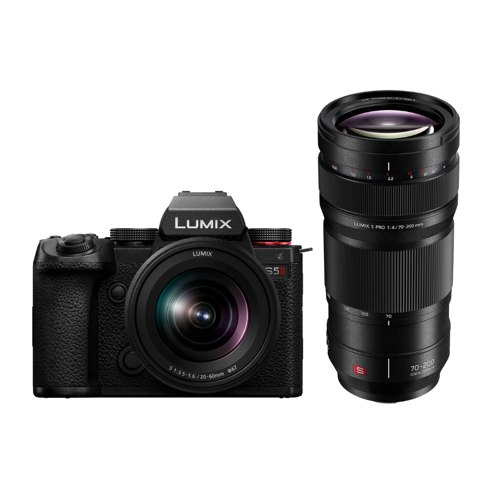 Panasonic Lumix S5II + 20-60mm f/3.5-5.6 + Lumix S Pro 70-200mm f/2.8