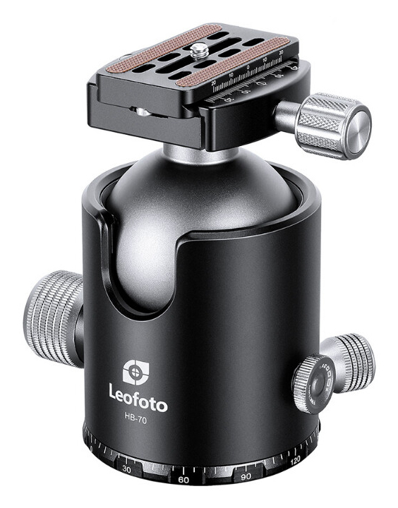 Leofoto HB-70 balhoofd met QP-70N Arca Swiss snelkoppelingsplaat