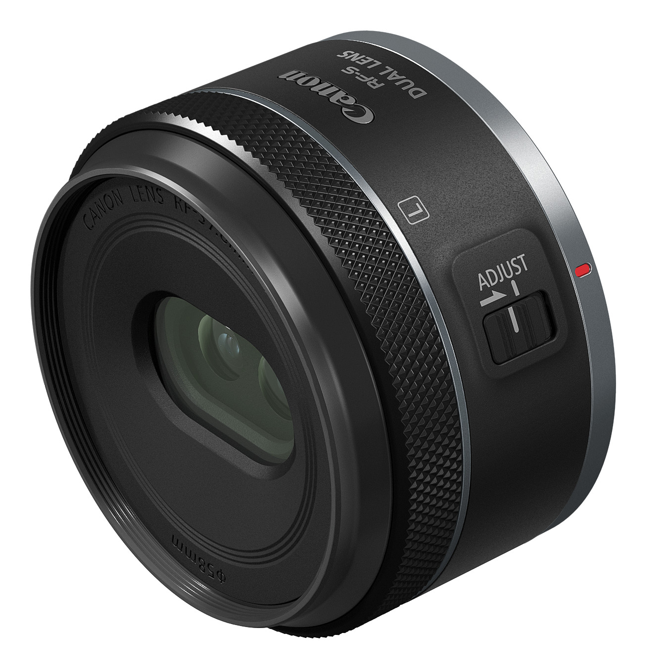Canon RF-S 7.8mm F4 STM DUAL MILC Stereoscopic lens Zwart