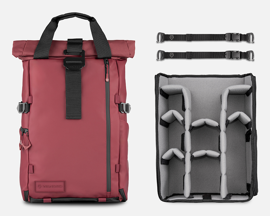 WANDRD PRVKE 31l Rhone Burgundy Pro Photography Bundle V4