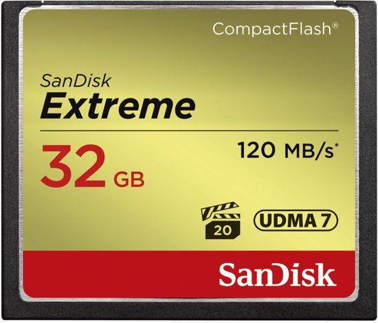 SanDisk CF Extreme 32GB 120MB/s 85MB write UDMA 7