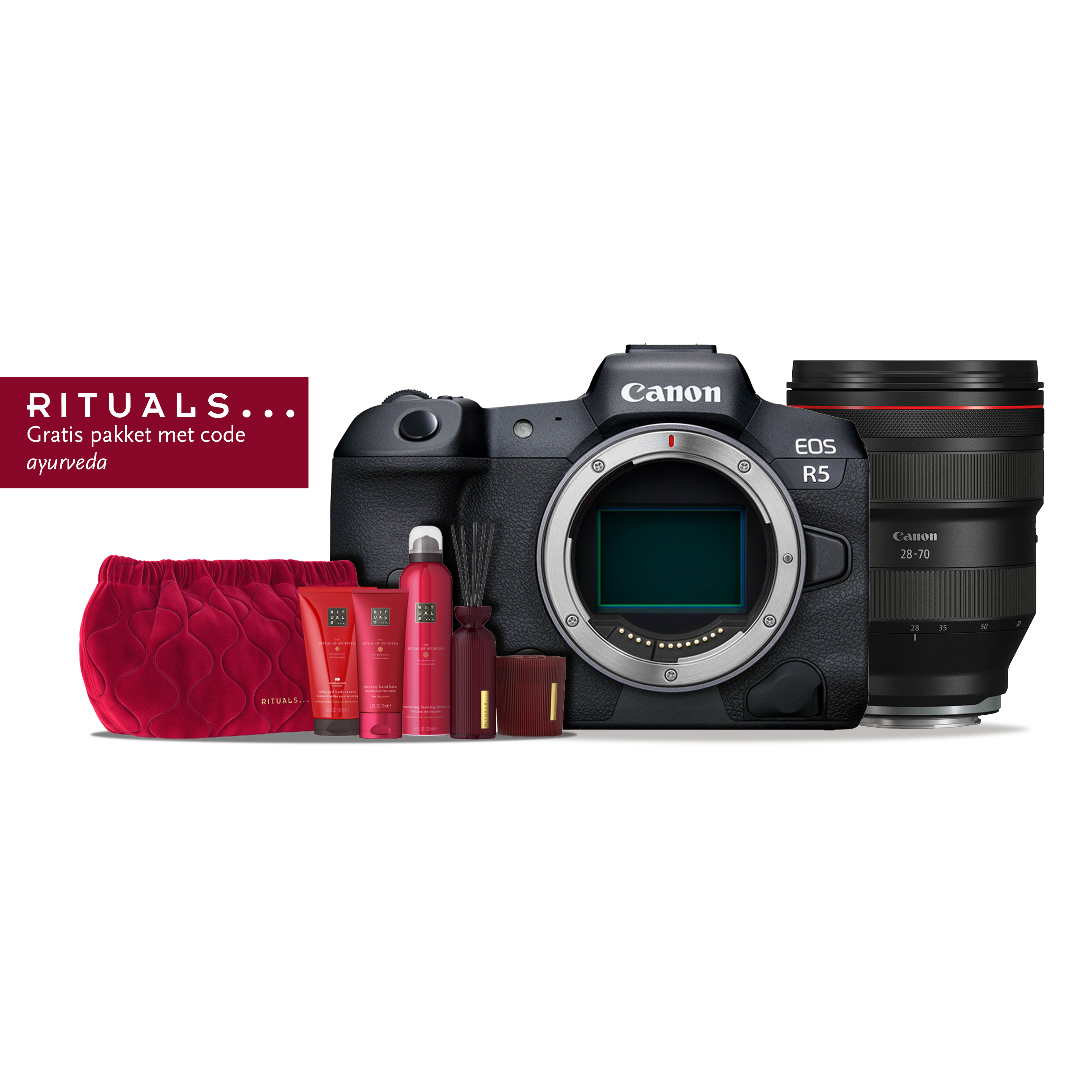 Canon EOS R5 mark II Body	+ Canon RF 28-70mm f/2L USM