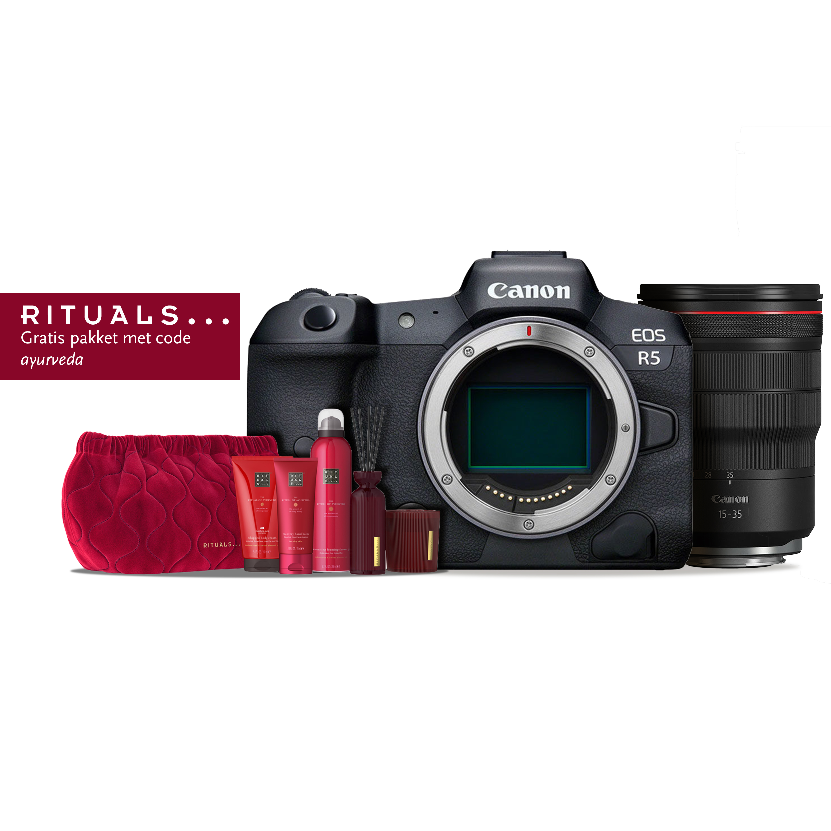 Canon EOS R5 mark II Body	+ Canon RF15-35MM F/2.8 L IS USM