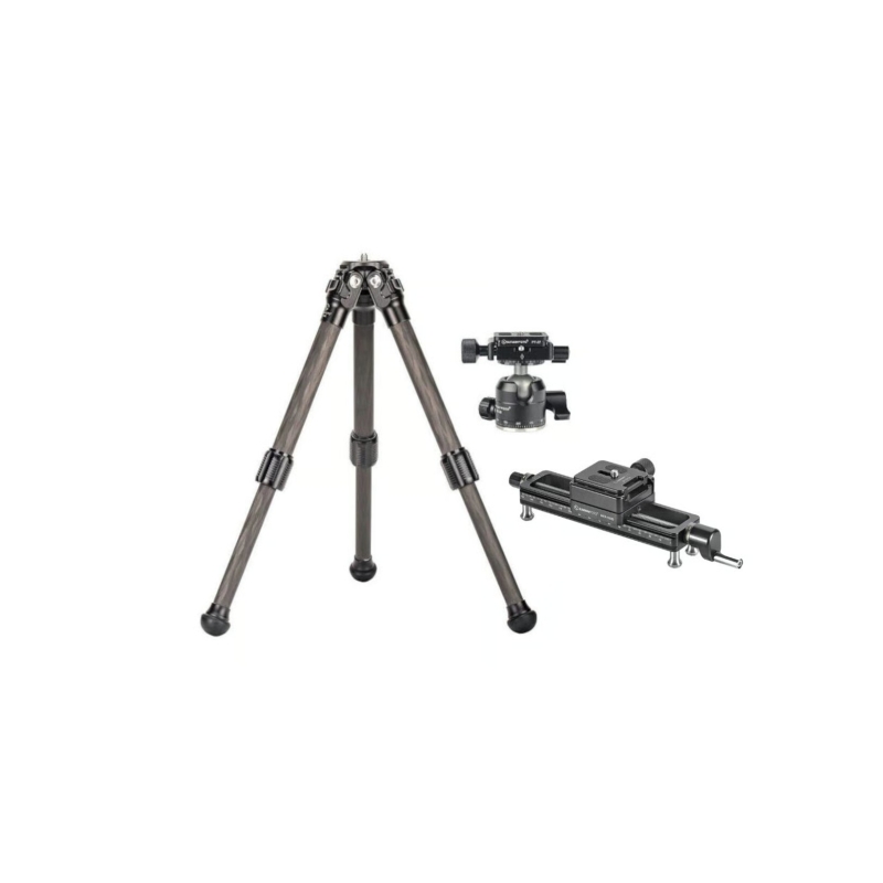 Sunwayfoto Macro Statief Carbon + Balhoofd en Macro Rail Voordeelbundel