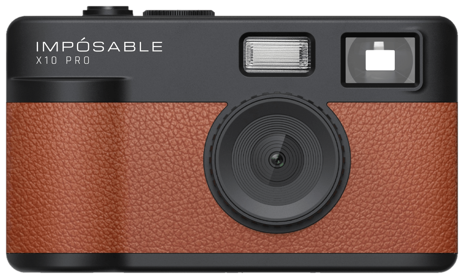 IMPÓSABLE - X10 PRO - Cognac Brown - 12MP - Screenless Retro Camera - incl 4GB Memory Card