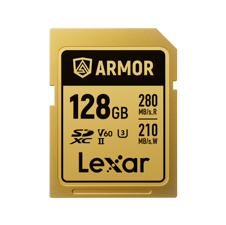 Lexar SDXC Pro Gold Series Armor UHS-II 128GB V60 IP68 R280/W210
