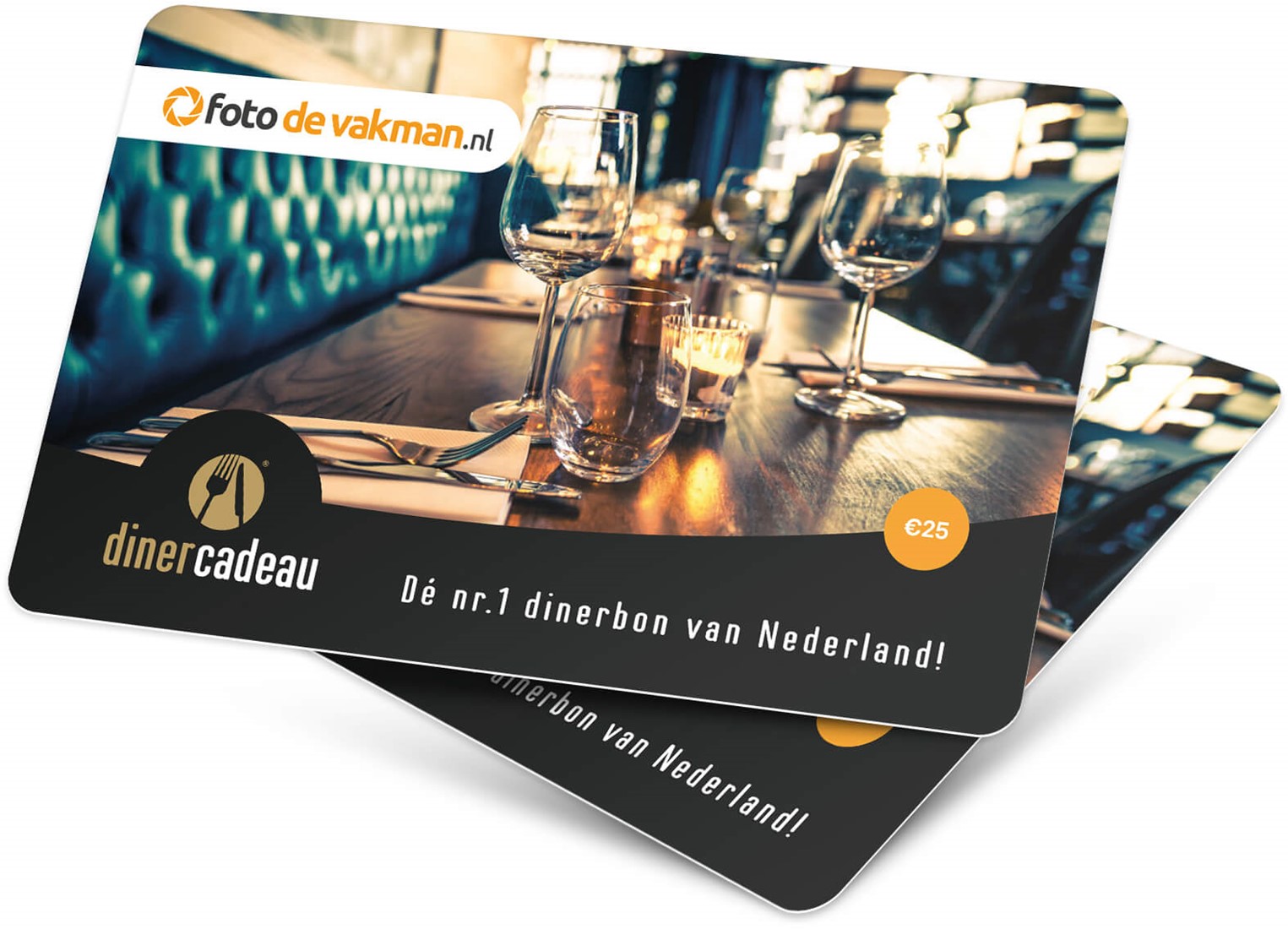 Dinercadeaubon t.w.v. €50,-