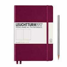Leuchtturm Port Red, Medium (A5), 251 p., plain