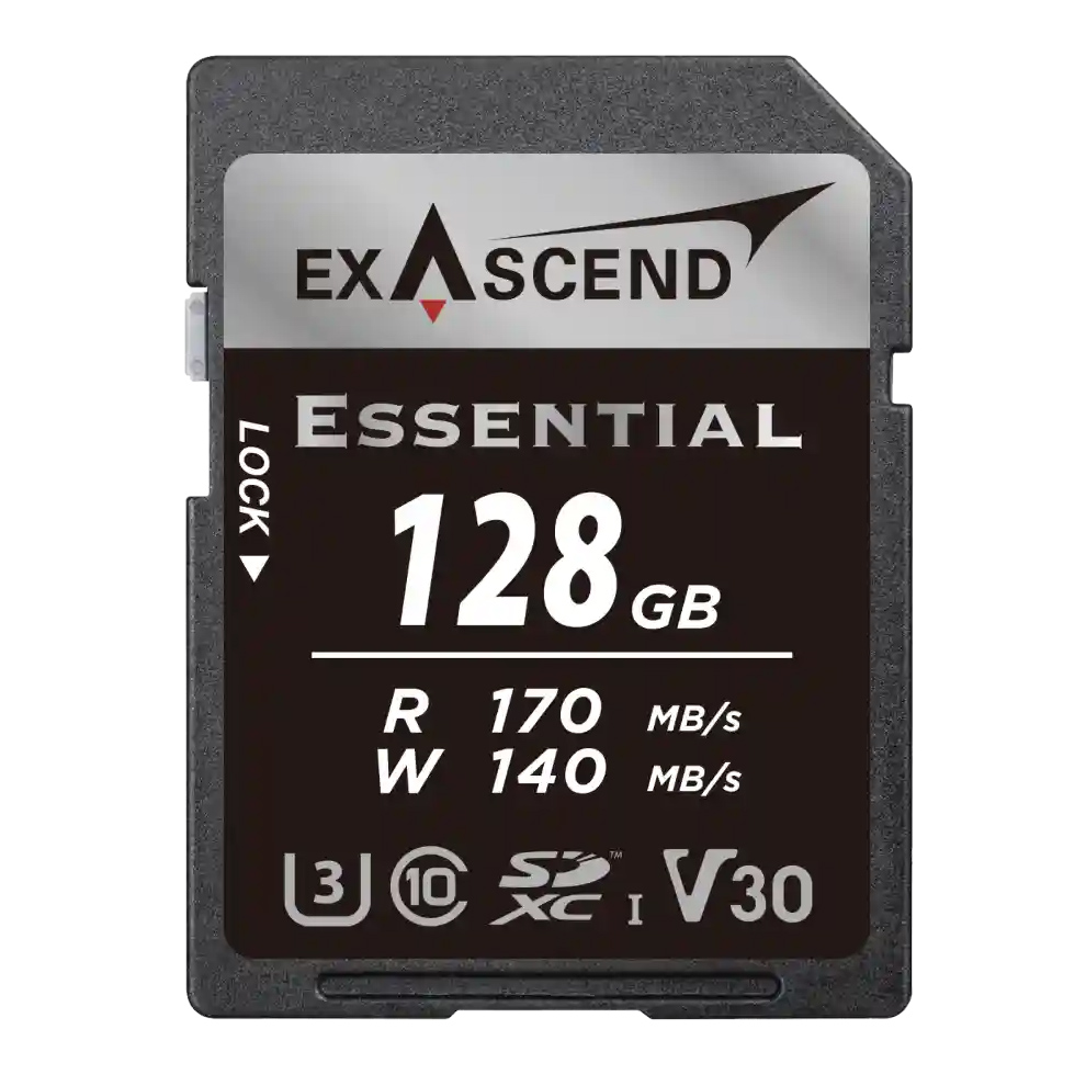 EXASCEND Essential UHS-I SD card(V30) 128GB