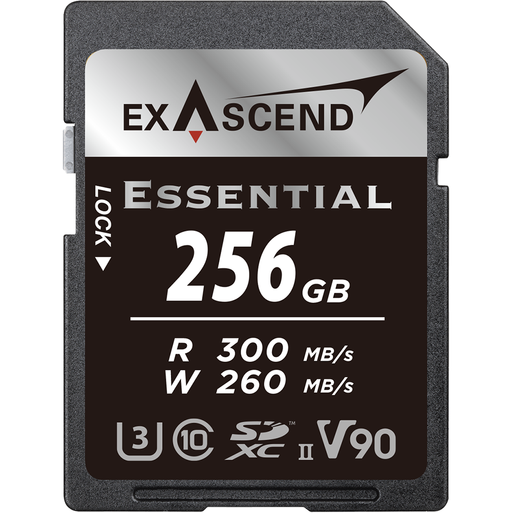 EXASCEND Essential UHS-II SD card(V90) 256GB