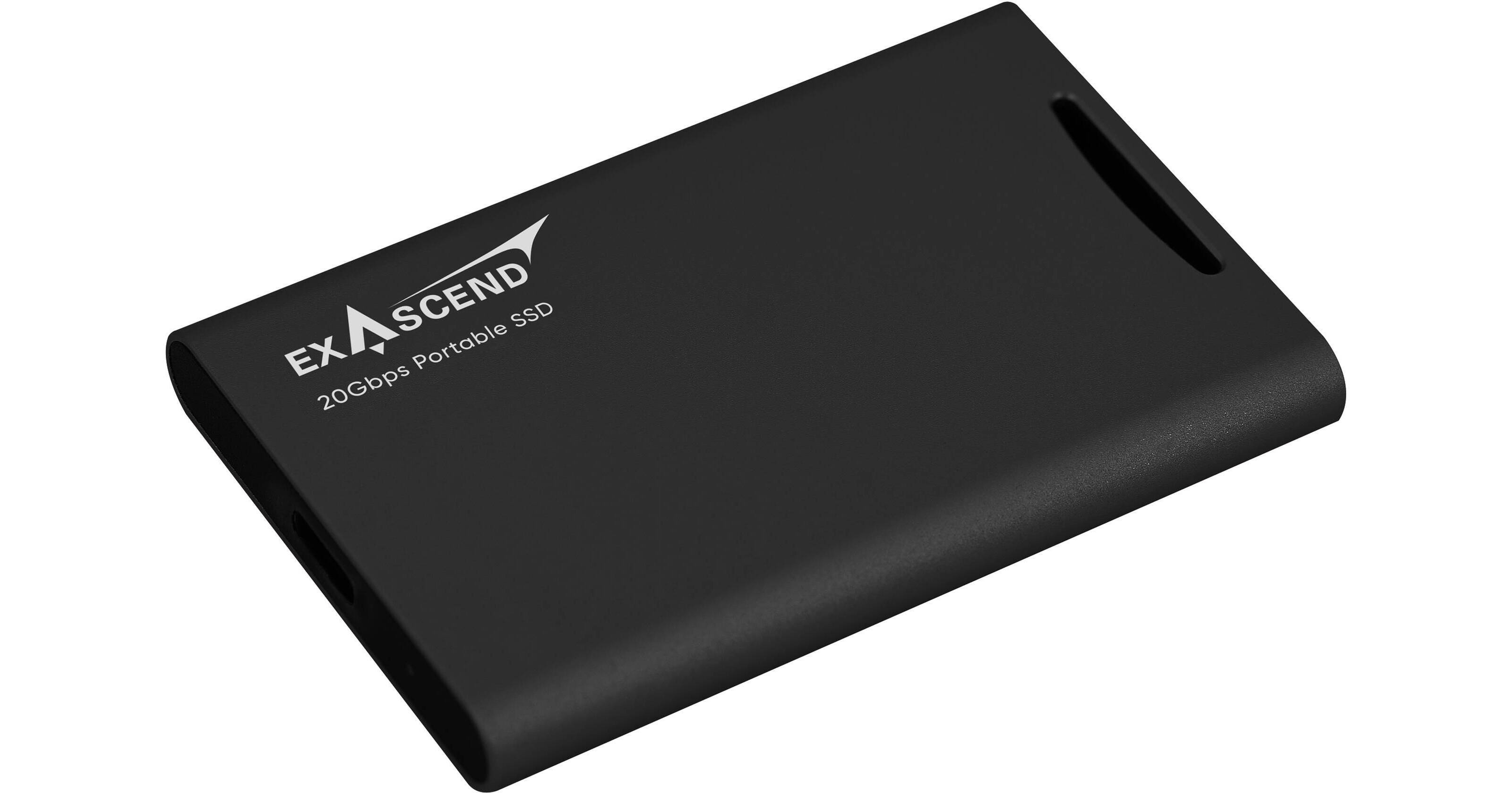 EXASCEND Element Portable SSD USB Type C 20GB/s Black 4TB