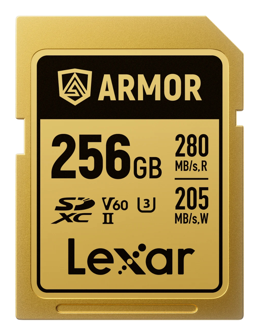 Lexar SDXC Pro Gold Series ARMOR UHS-II 256GB V60 IP68 R280/W205