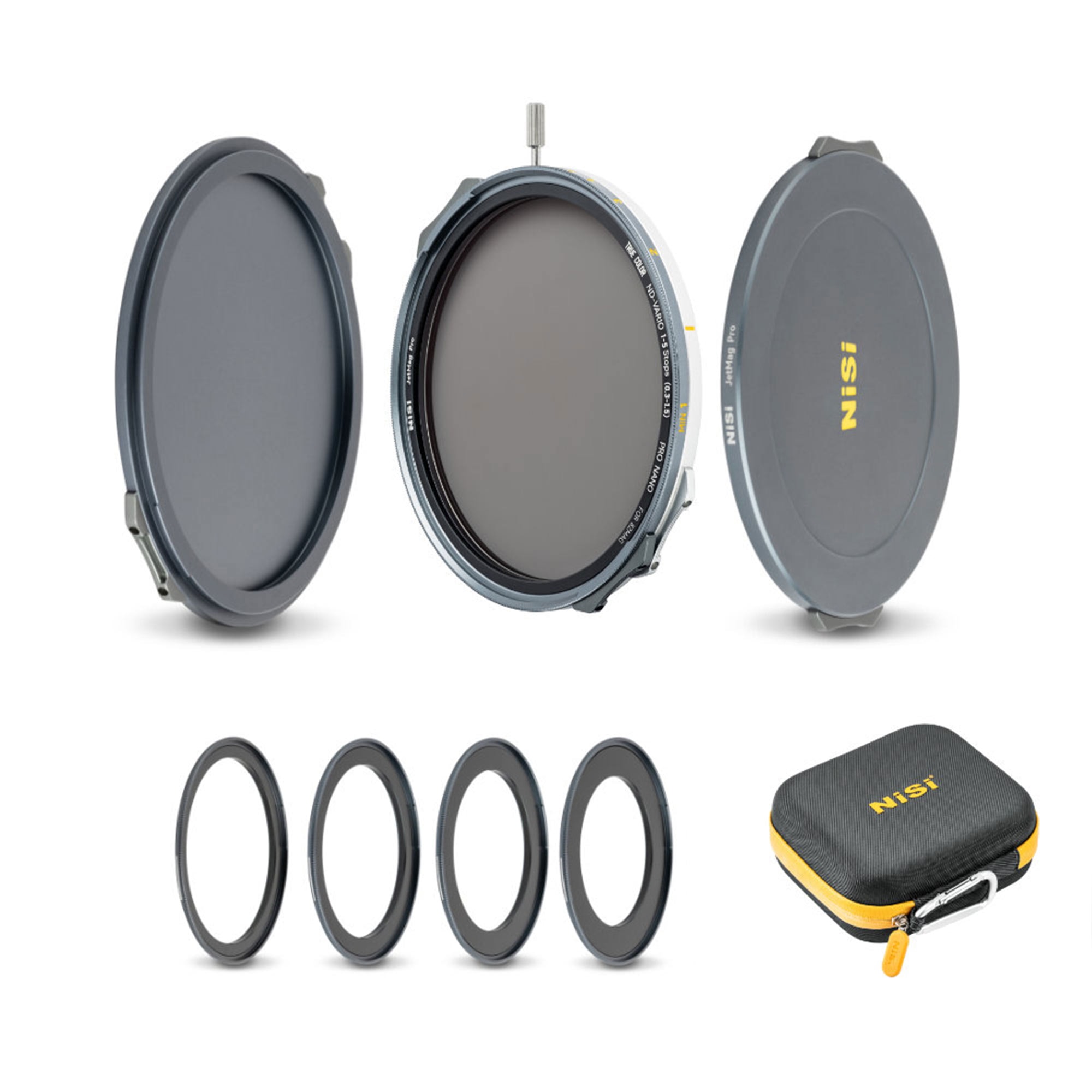 NiSi JetMag Pro – Flex Kit Magnetic Variable ND 1-5 stops met adapterringen en magnetische doppen