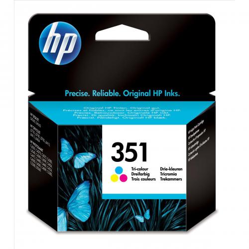 Hewlett Packard HP 351 Inkcartridge drie kleuren low capacity 3.5ml