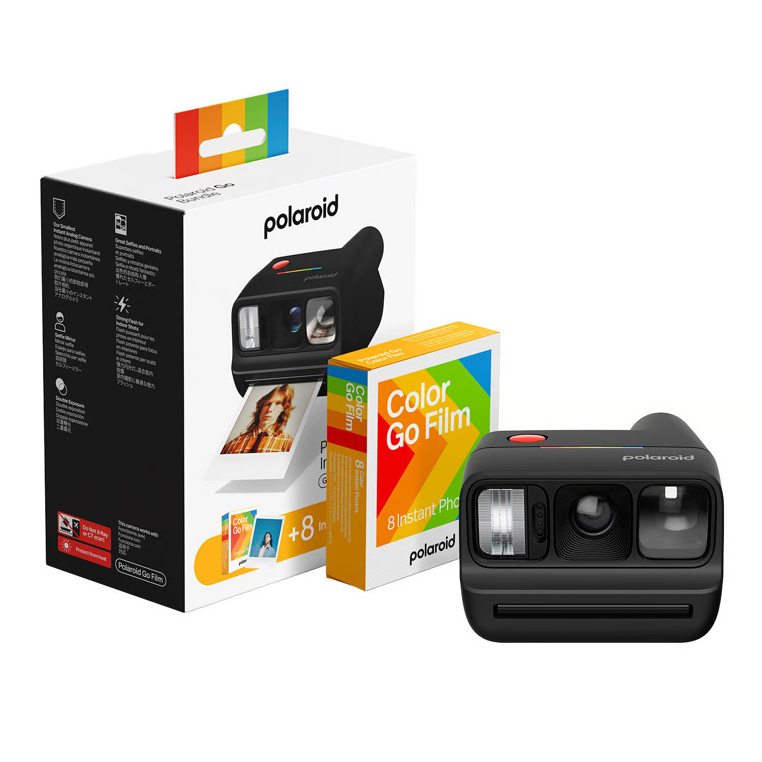 Polaroid Go Gen 3 Black + Colour Film Bundle (8 Photos)