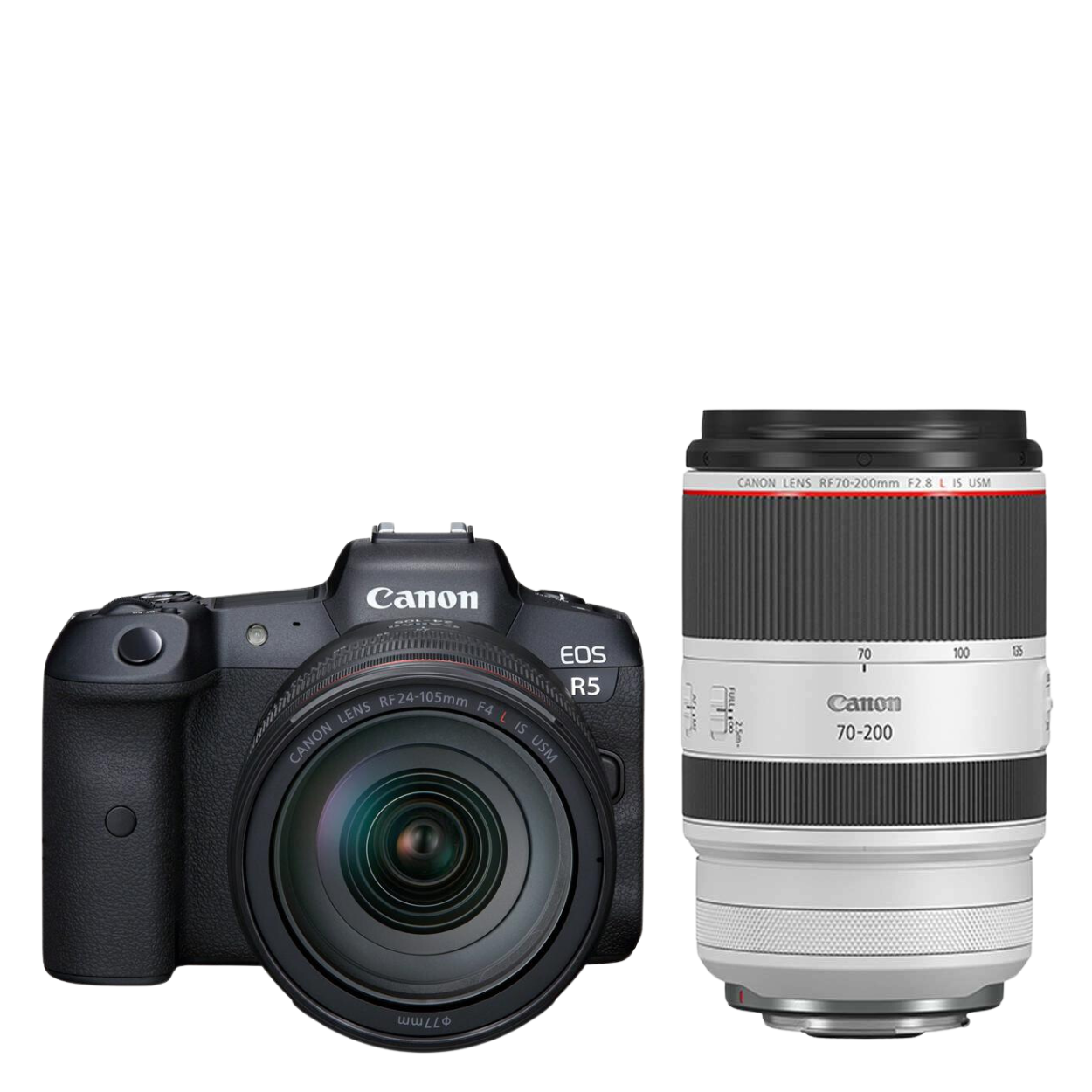 Canon EOS R5 + RF 24-105mm f/4L IS USM + RF 70-200mm f/2.8L IS USM