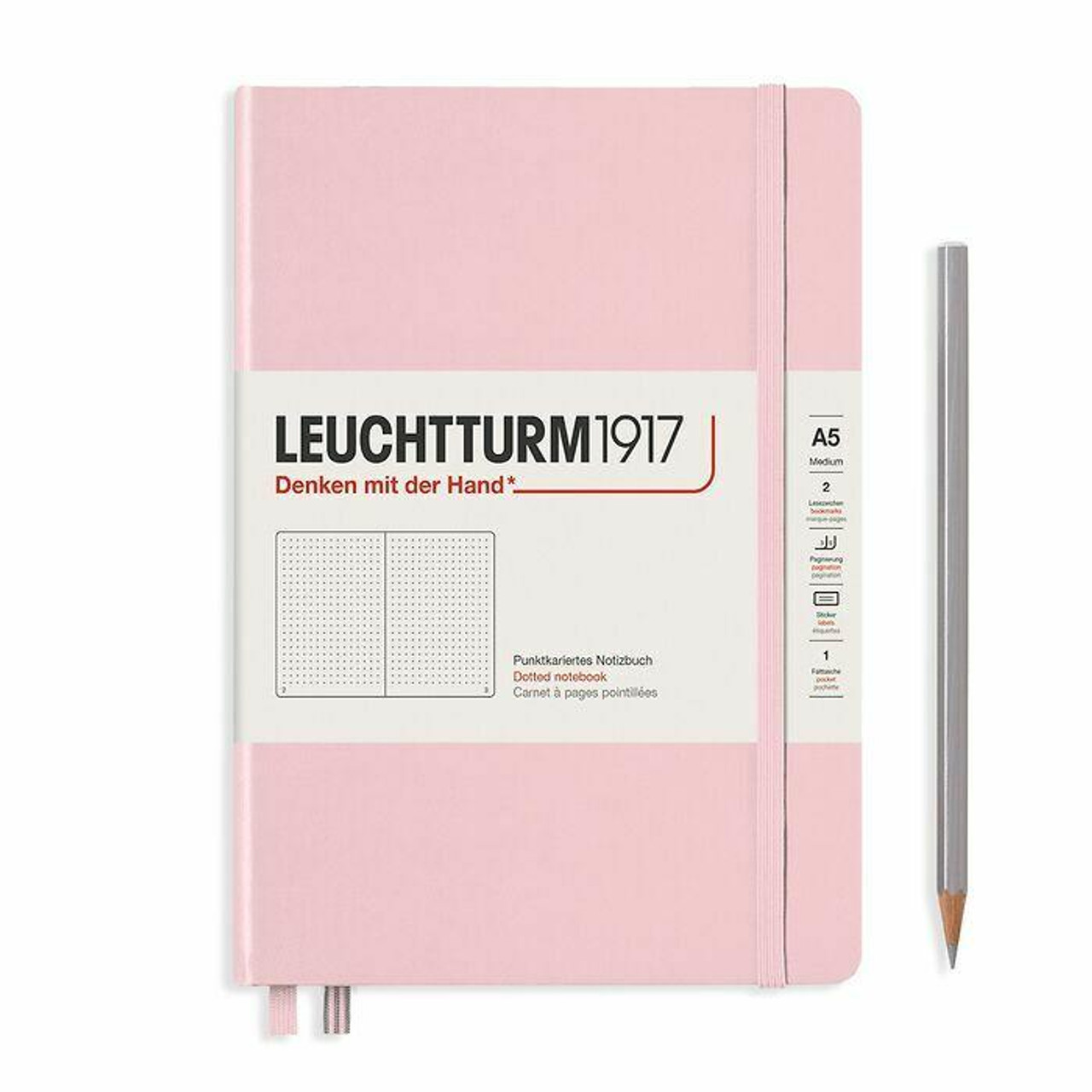 Leuchtturm Powder, Medium (A5), 251 p., dotted