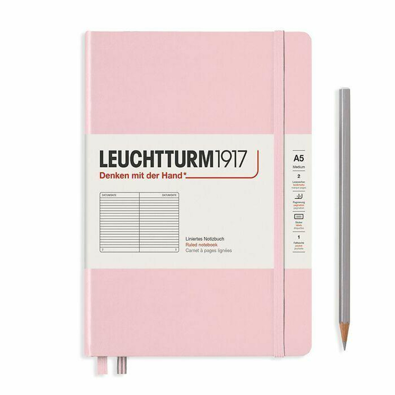 Leuchtturm Powder, Medium (A5), 251 p., ruled