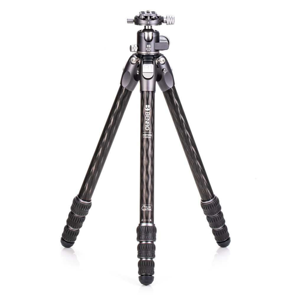 Benro Tortoise Carbon Tripod 24C w/ Leveling Base (TTOR24...