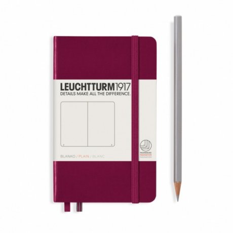 Leuchtturm Port Red, Pocket (A6), 187 p., plain
