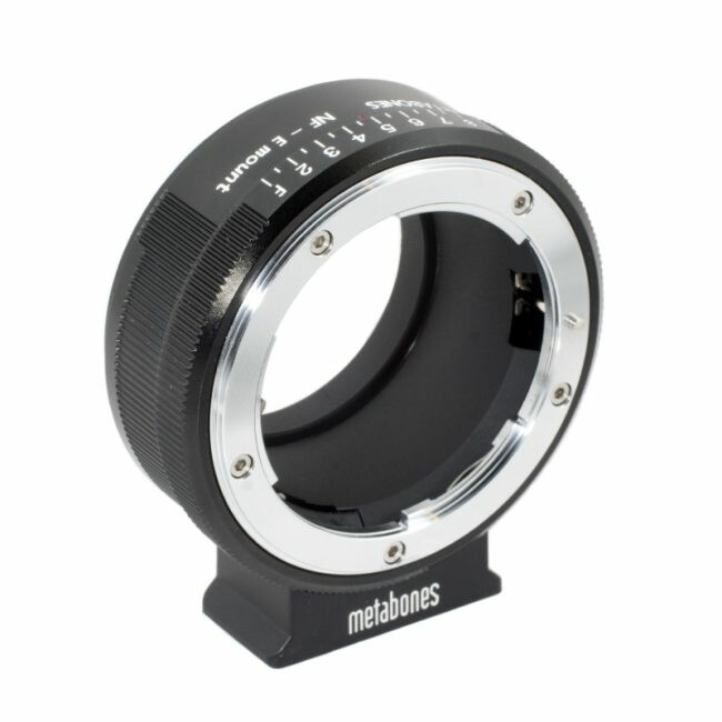 Metabones adapter Nikon G objectief a. Sony E Mount camera