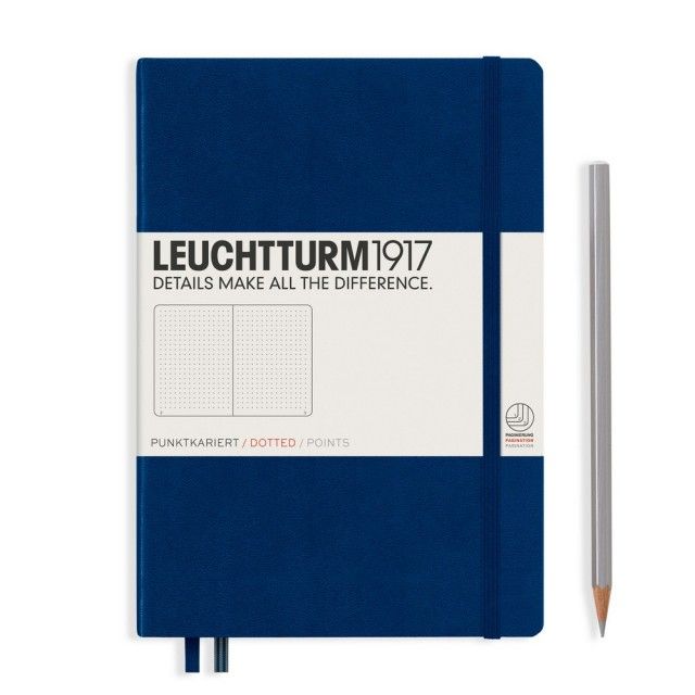 Leuchtturm Navy, Medium (A5), 251 p., dotted