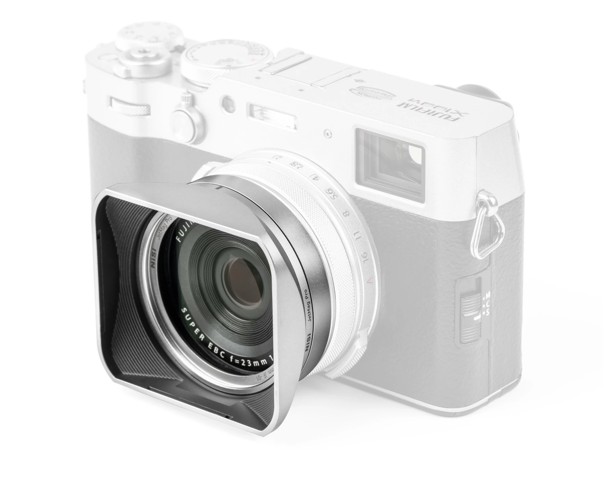 Nisi Fujifilm X100 JetMag Pro Lens Hood Kit silver (compatible with Fujifilm X100 series, UV filter, lens hood)