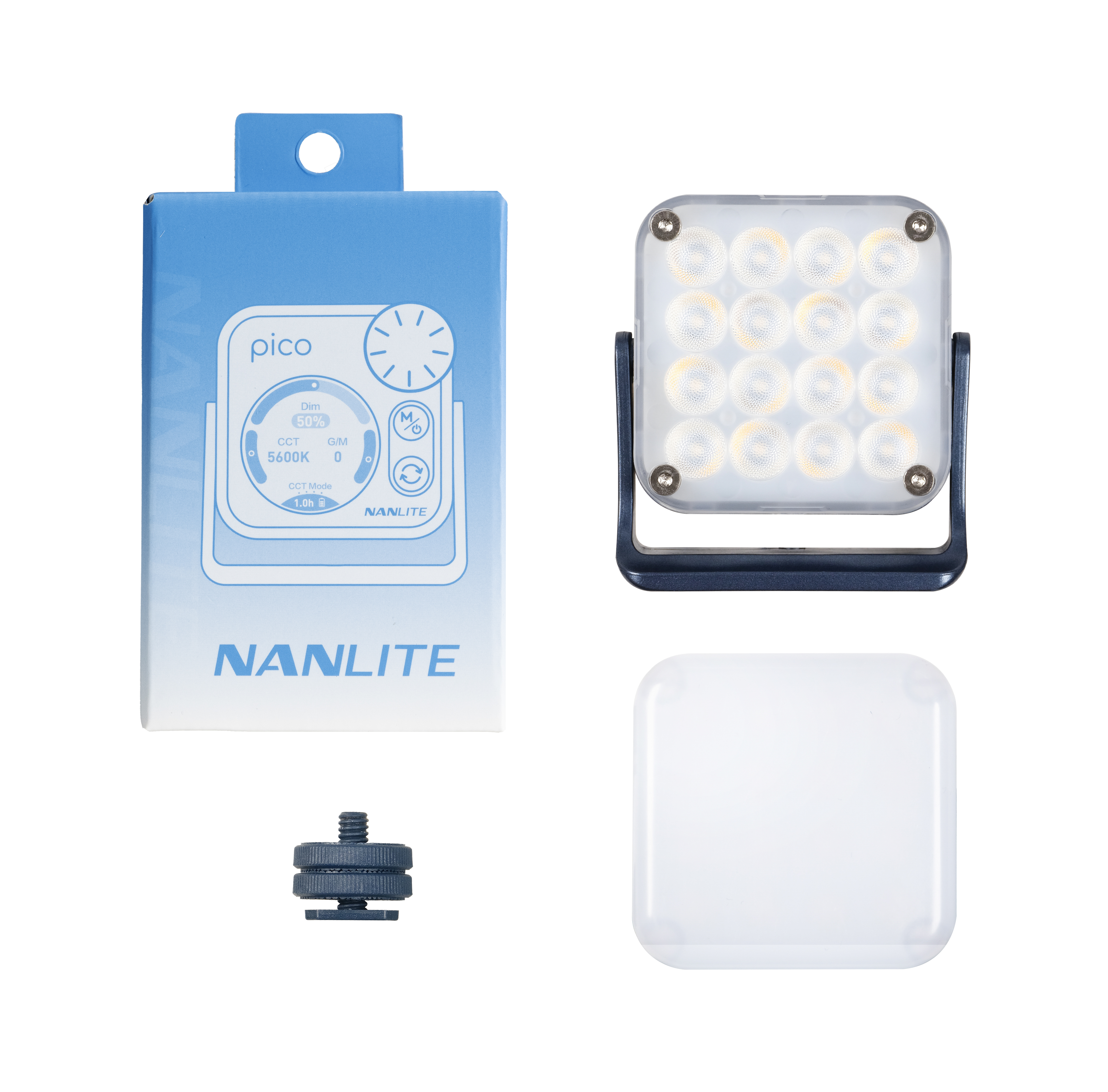 Nanlite Pico LED Mini Pocket Light donkerblauw