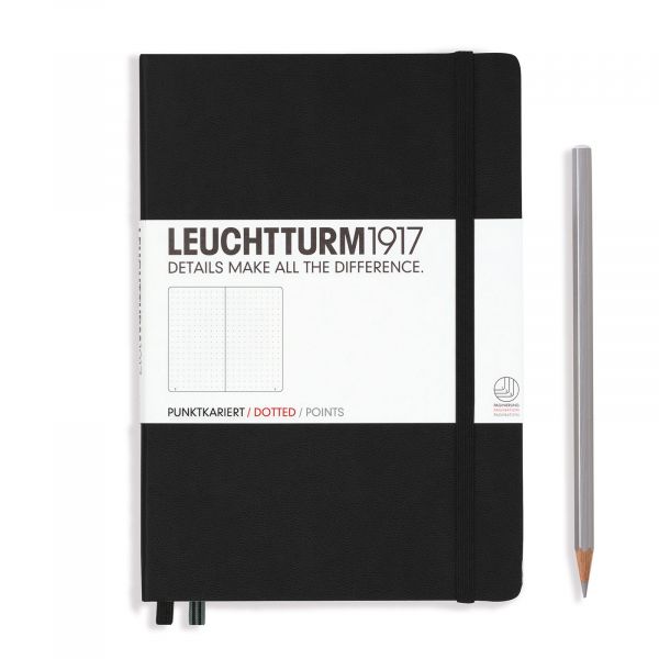 Leuchtturm Black, Medium (A5), 251 p., dotted
