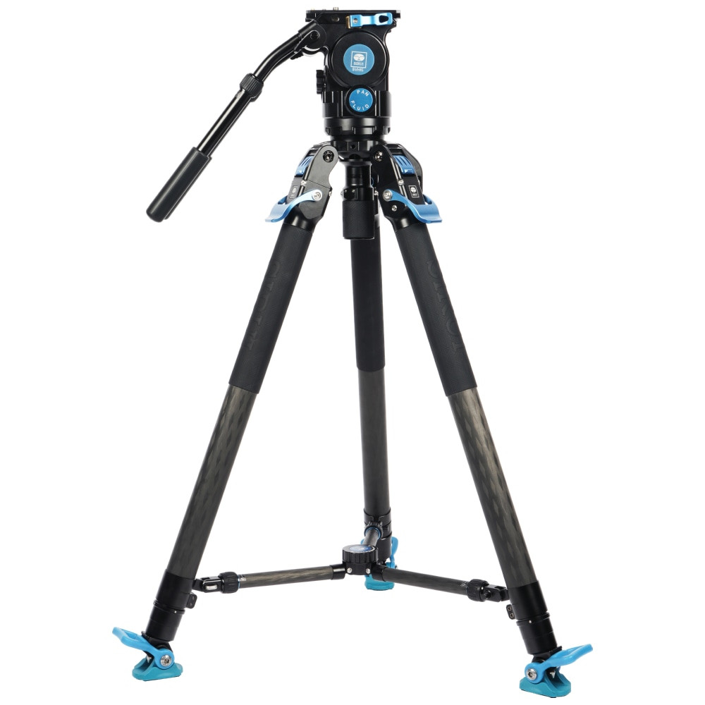 Sirui Video Tripod SVT75 Pro + SVH15 kop afbeelding
