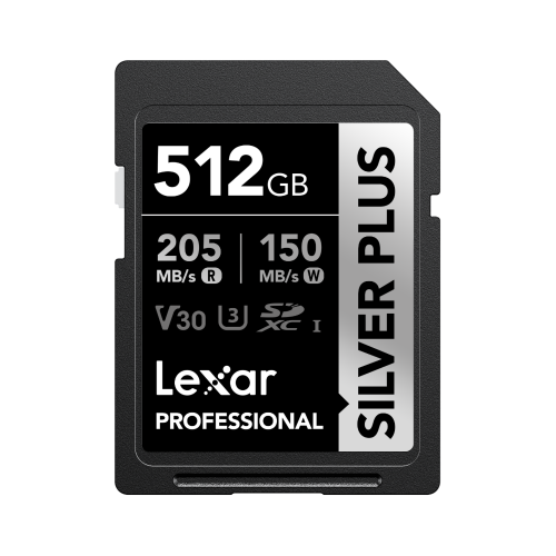 Lexar SD Silver Plus UHS-1 512GB V30 R205/W150MB/s