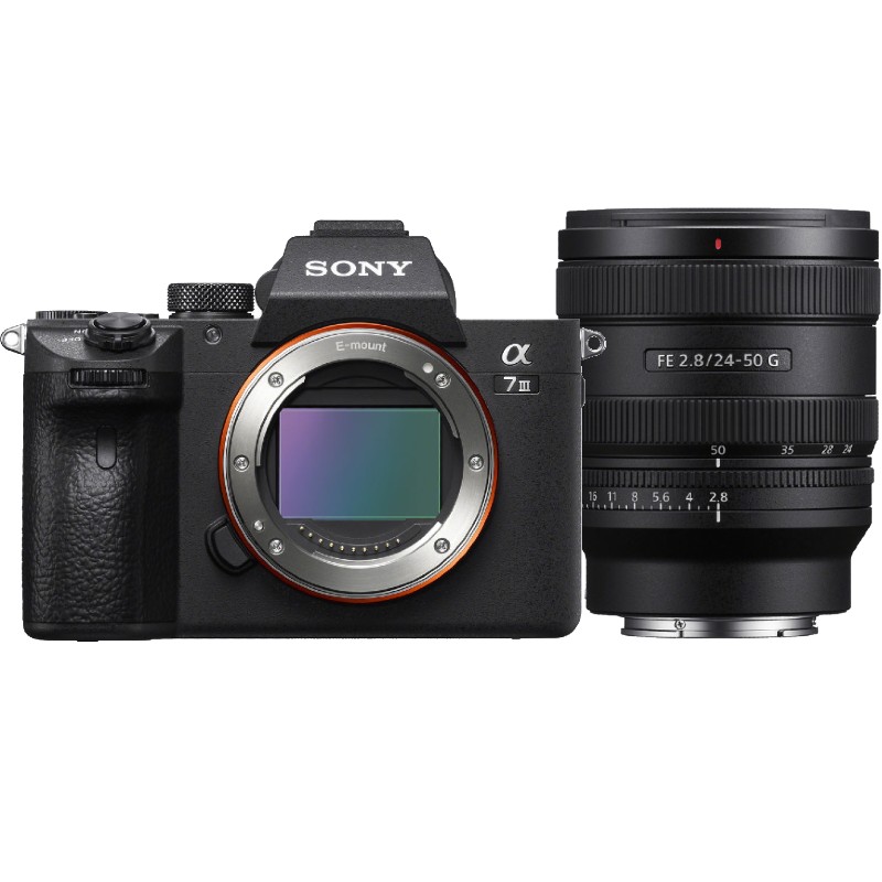 Sony A7 III body Zwart + Sony SEL 24-50mm f/2.8 G