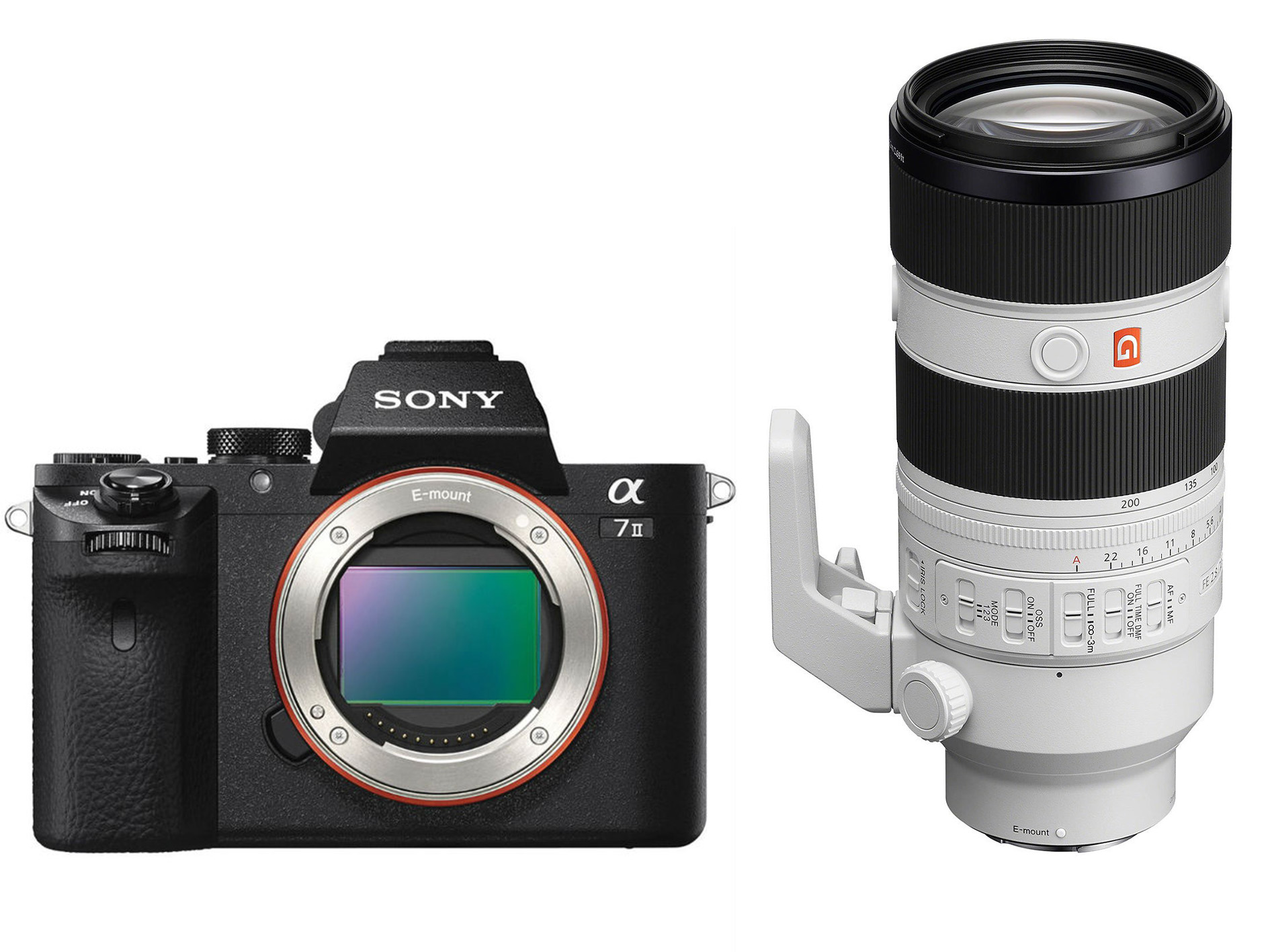 Sony A7 Mark II Body + Sony SEL 70-200mm/F2.8 GM2 FE Full Frame