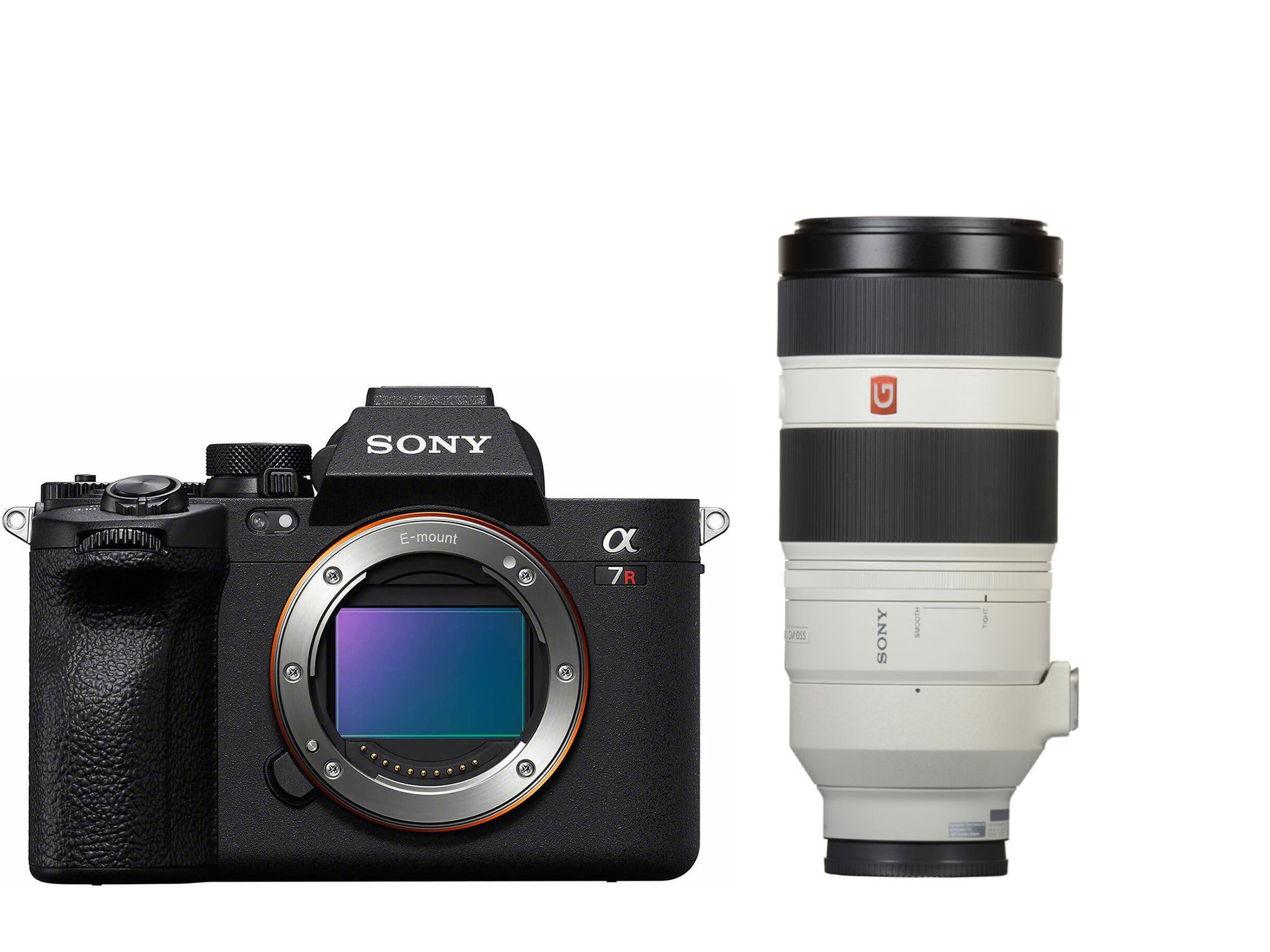 Sony A7R V body Zwart + Sony SEL FE 100-400 mm F4,5-5,6 GM OSS supertelezoomlens