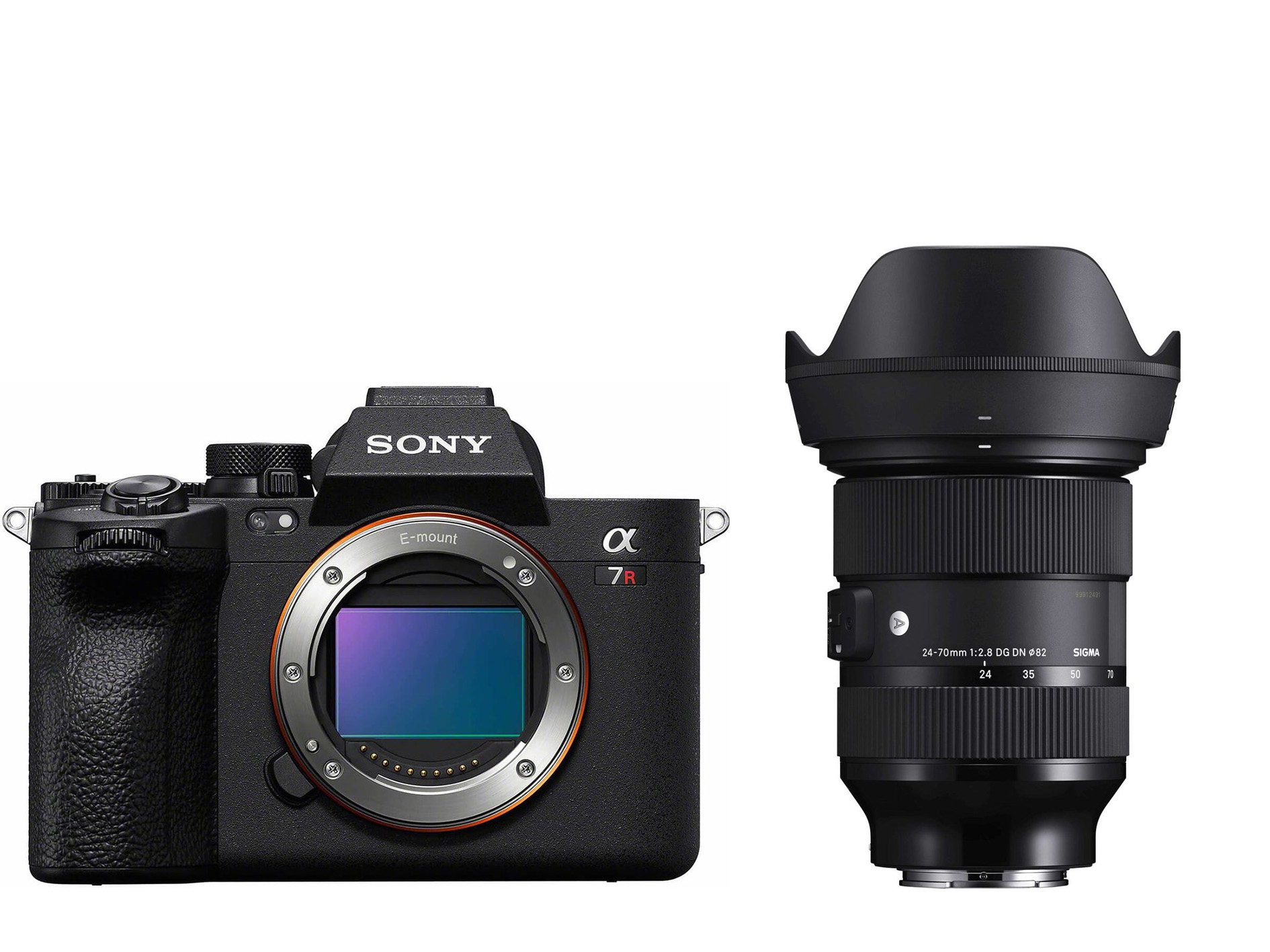 Sony A7R V body Zwart + Sigma 24-70mm F2.8 DG DN (A) Sony FE mount