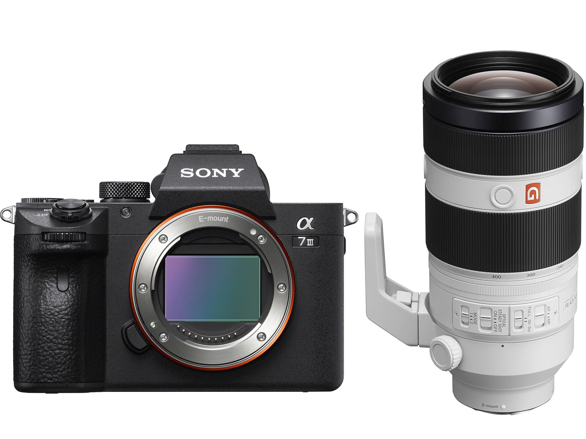 Sony A7 III body Zwart + Sony SEL FE 100-400 mm F4,5-5,6 GM OSS supertelezoomlens