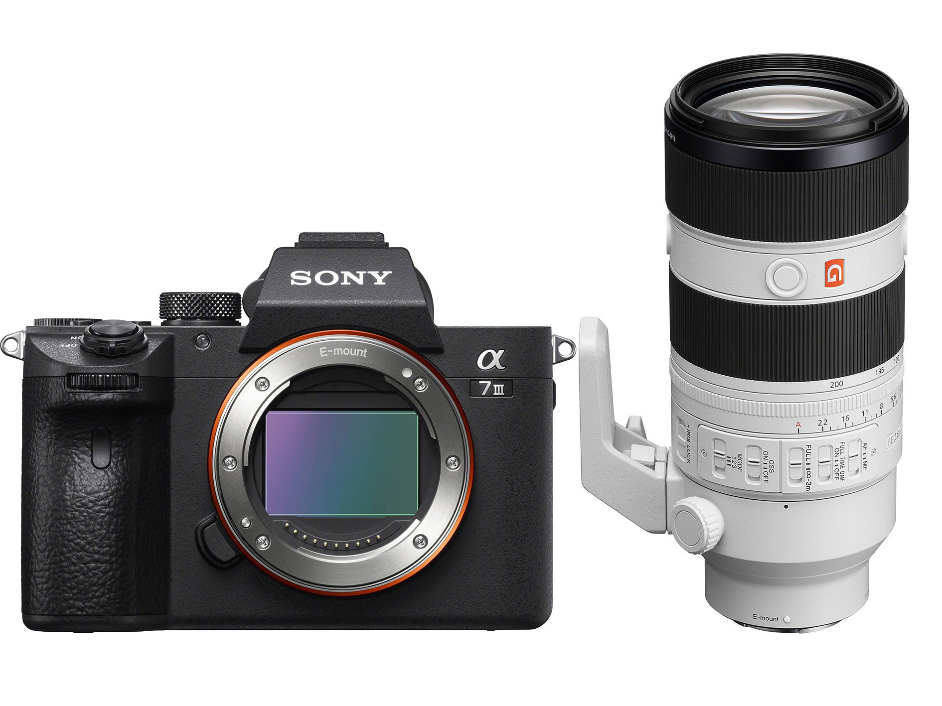 Sony A7 III body Zwart + Sony SEL 70-200mm/F2.8 GM2 FE Full Frame