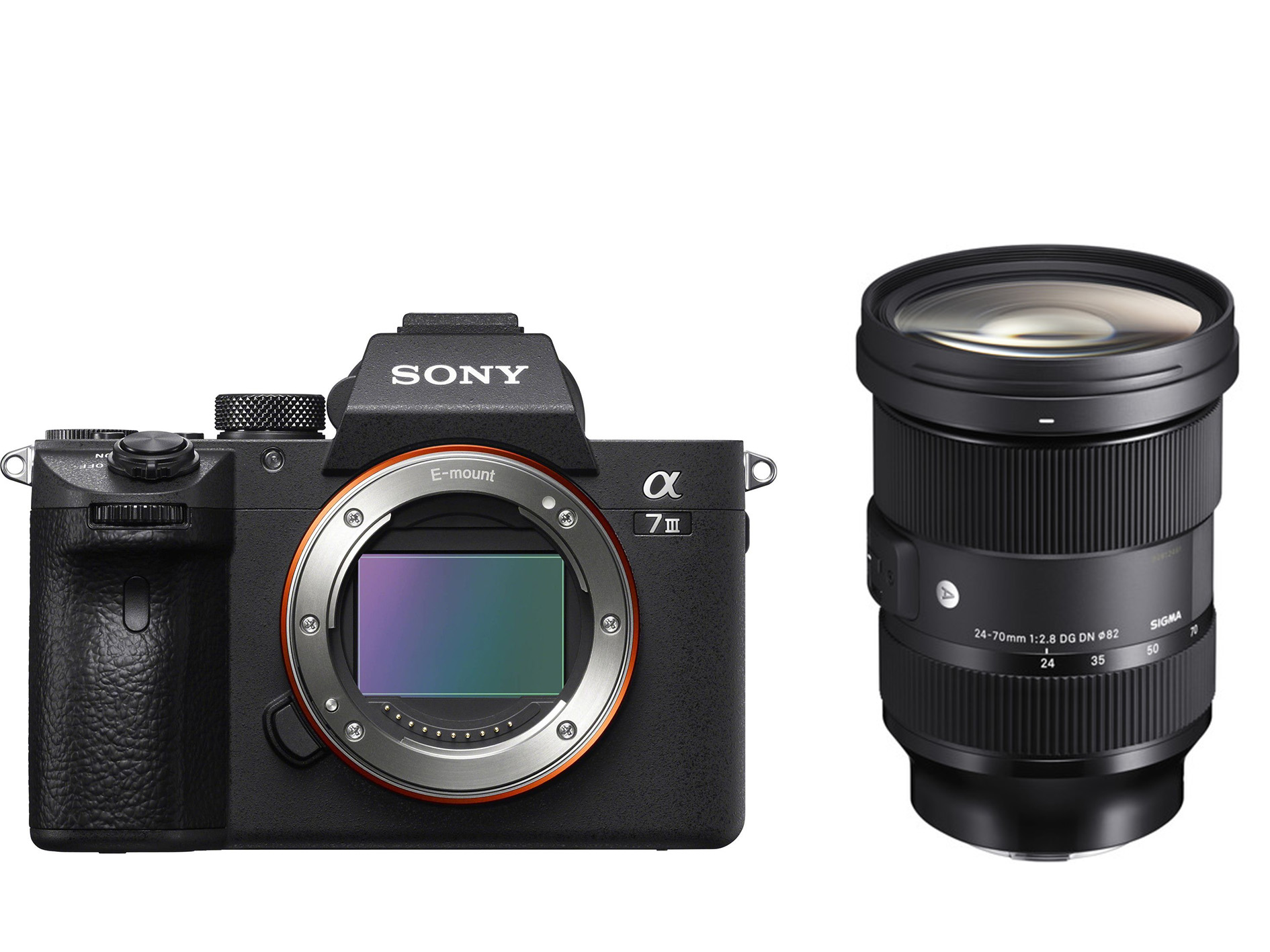 Sony A7 III body Zwart + Sigma 24-70mm F2.8 DG DN (A) Sony FE mount