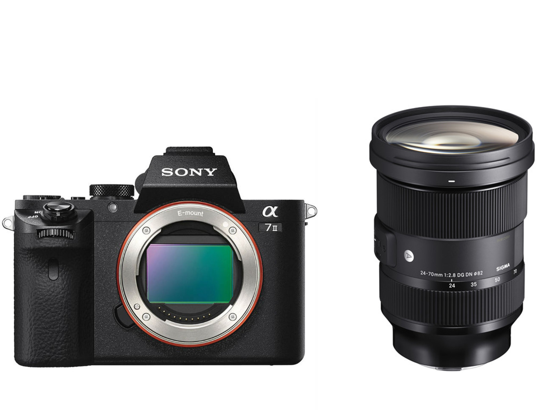 Sony A7 Mark II Body + Sigma 24-70mm F2.8 DG DN (A) Sony FE mount