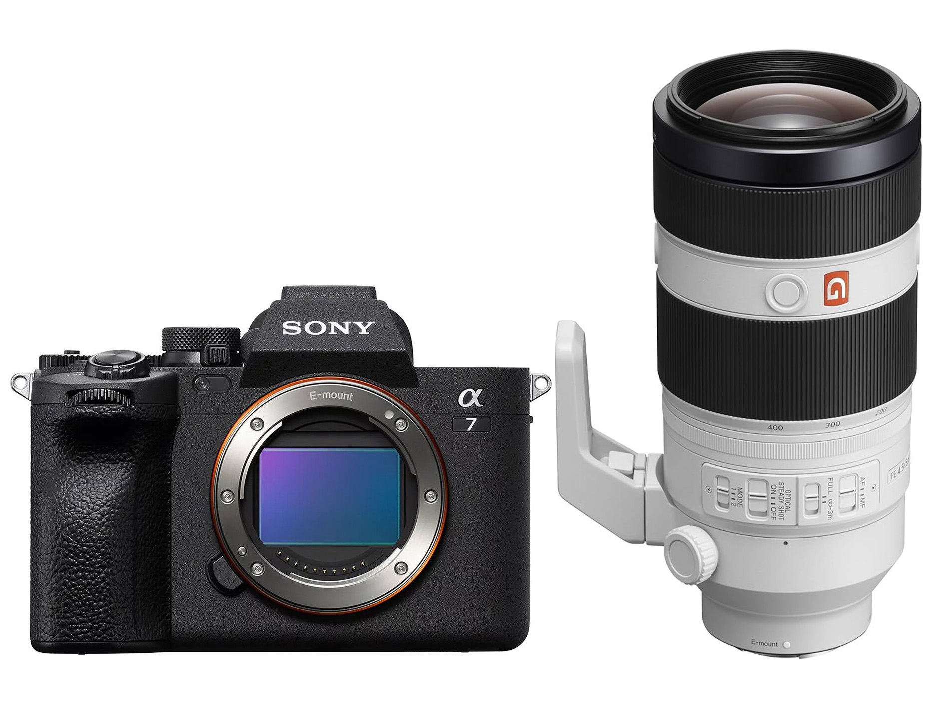 Sony A7 Mark IV body Zwart + Sony SEL FE 100-400 mm F4,5-5,6 GM OSS supertelezoomlens