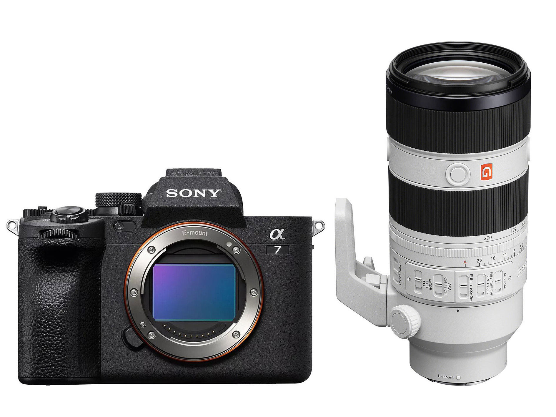 Sony A7 Mark IV body Zwart + Sony SEL 70-200mm/F2.8 GM2 FE Full Frame