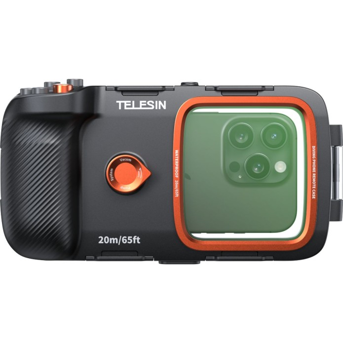 Telesin Smartphone Duik Case w/ Buttons EN Vacumpomp