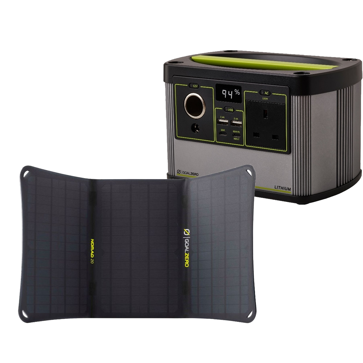 Goal Zero Yeti 200 Solar kit + Nomad 20