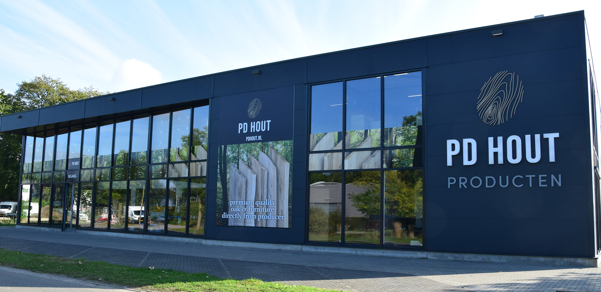 Het pand van PD Hout